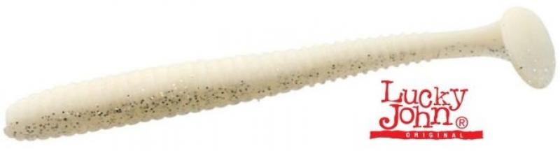 Lucky John S-Shad Tail 3.8` - 9.7cm - White Pearl